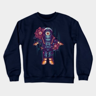 Alien Astronaut Design Crewneck Sweatshirt